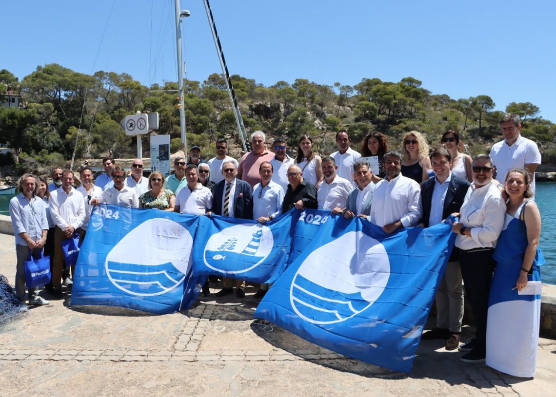 Entrega de banderas azules en el Port de Cala Figuera (Mallorca). Foto: Bandera Azul